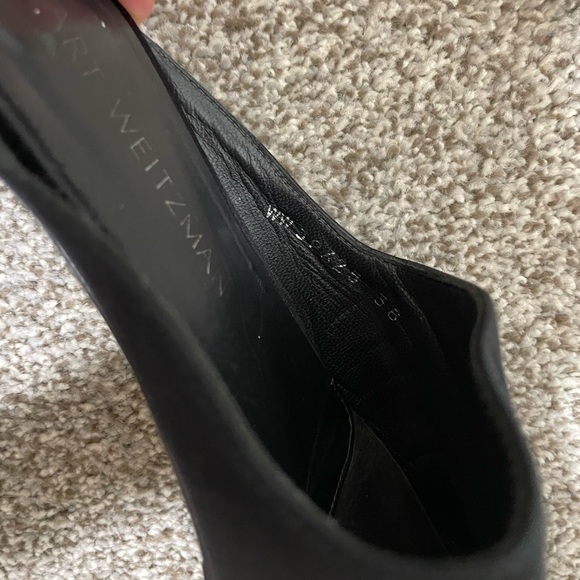 Stuart Wietzman Mulearky shoes in black satin - Picture 11 of 11